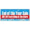 Signmission END OF THE YEAR SALE 50% OFF EVERYTHING BANNER SIGN B-96 End Of The Year Sale 50 - alternate 1